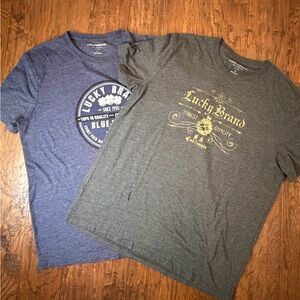 Two Lucky Brand T-Shirts | Size L
